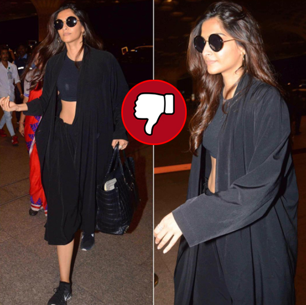 sonam kapoor at the airport