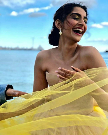 sonam kapoor is all smiles