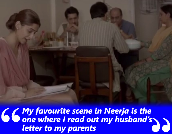 sonam kapoor reading out letter