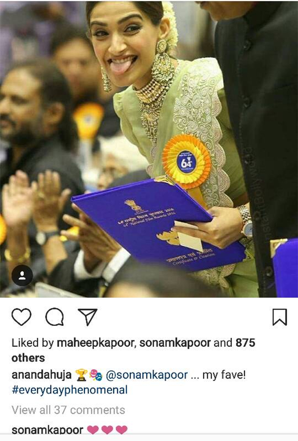 sonam kapoor and anand ahuja