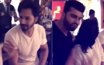 सोनम कपूर की शादी: संगीत रिहर्सल में जम कर धमाल करते दिखे करण जौहर, अर्जुन कपूर और वरुण धवन