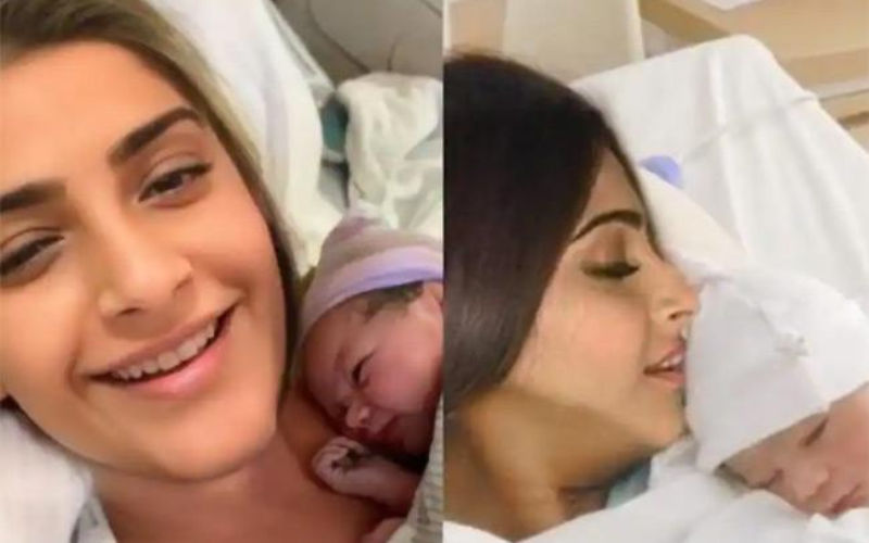 Sonam Kapoor Delivers A Baby, FIRST PIC OF Her Newborn Child Hits Internet? Actress Beams With Joy As She Holds Baby In Her Arms!
