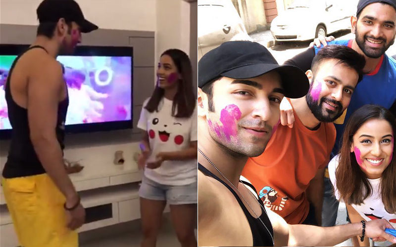 Bigg Boss 12 Rumoured Couple Srishty Rode-Rohit Suchanti Celebrate Holi Together- Watch Their Dance Videos