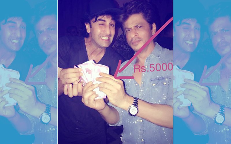Shah Rukh Khan Pays Rs 5000 To Ranbir Kapoor, Says 'Jagga Jasoos We Are Quits Now'