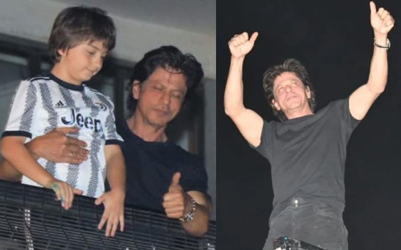 HAPPY BIRTHDAY Shah Rukh Khan: King Khan CELEBRATES His Special Day With Fans Outside Mannat Along With Son AbRam – Watch Viral Video