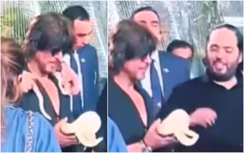 Shah Rukh Khan Plays With Snakes At Isha Ambani’s Twins’ Birthday Party; Video Goes VIRAL, Netizens Say, ‘SRK Petting Haters’- WATCH