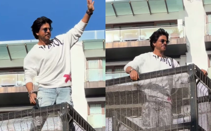 Shah Rukh Khan Greets Fans Outside Mannat; Actor Performs ‘Jhoome Jo Pathaan’ Hook Step Ahead Of Pathaan TV Premiere-See Video
