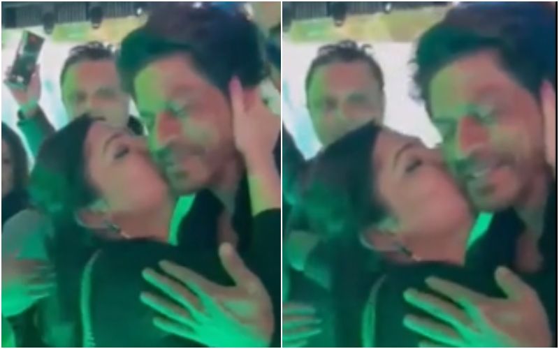 Female Fan FORCEFULLY Kisses Shah Rukh Khan On The Cheek; Angry Netizens Say, ‘Jail Me Daalo Ladki Ko’- Watch