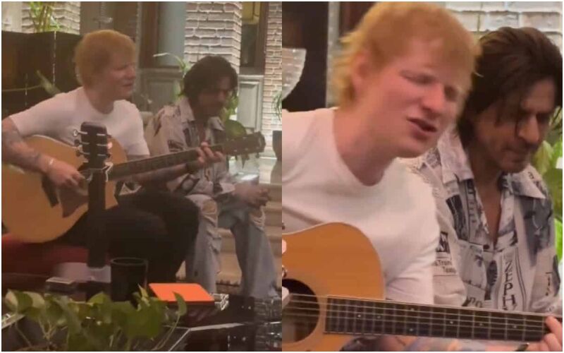 Ed Sheeran Sings 'Perfect' For Shah Rukh Khan At His Mannat Residence, Netizens In Awe Of Their Jamming Session! - WATCH