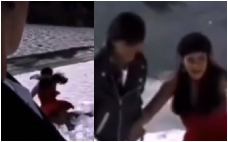 Shah Rukh Khan Saves Kajol As She FALLS From An Ice-Caped Hill; Unseen Video From DDLJ Shoot Goes VIRAL- Check It Out