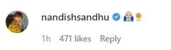Nandish Sandhus comment