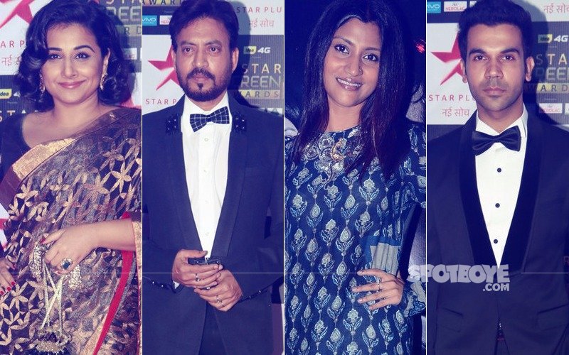 Star Screen Awards, 2018: Vidya, Irrfan, Konkona & Rajkummar Rao Are BEST ACTORS Of The Year