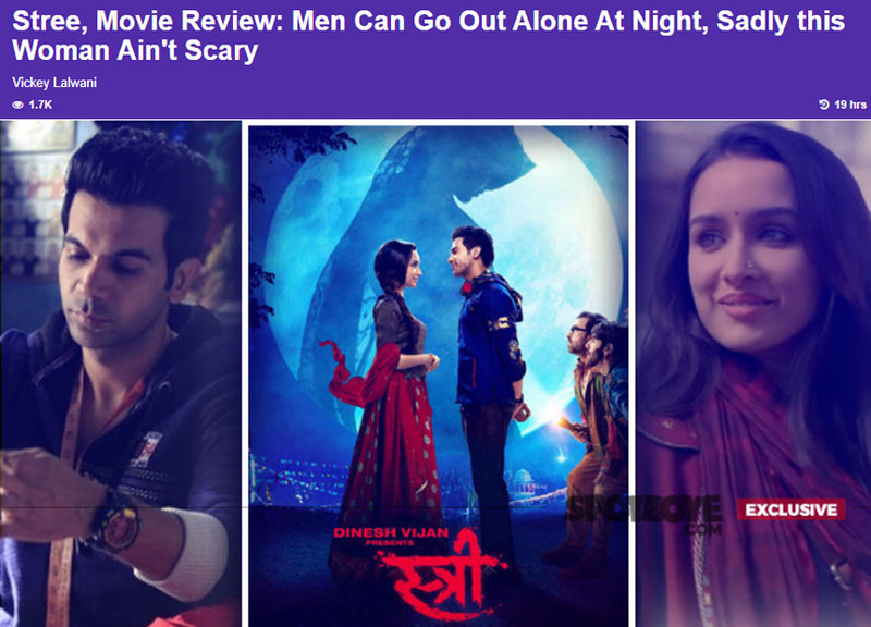 stree movie review by vickey lalwani