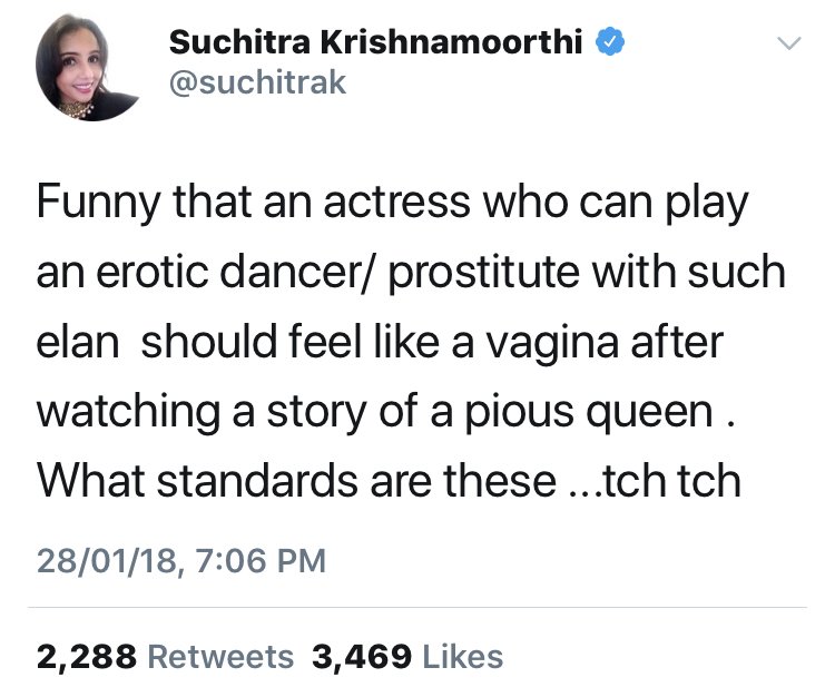 suchitra krishnamurthys tweet