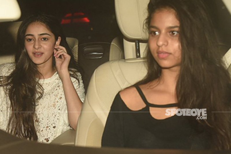 suhana khan and ananya panday snapped at screening of ittefaq