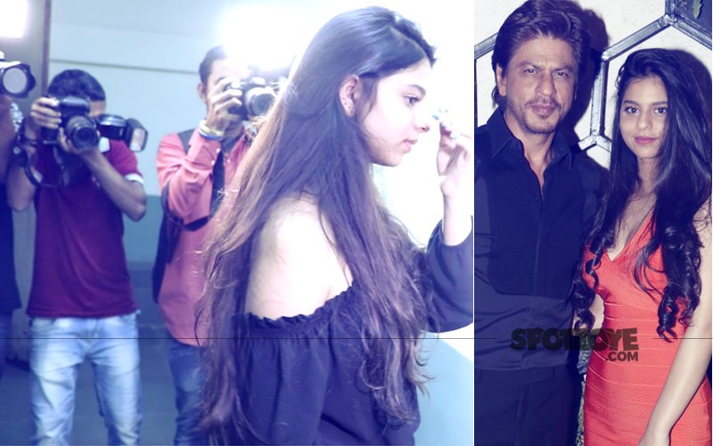 Shah Rukh Khan's daughter Suhana Khan greets paparazzi; poses for