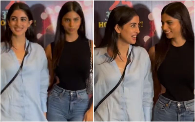 Suhana Khan Poses With Rumoured Boyfriend, Agastya Nanda’s, Sister Navya Naveli Nanda; Netizens Go Gaga Over Their Bond- WATCH