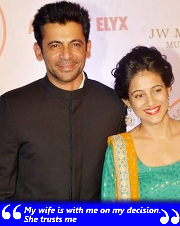 sunil grover talks about his wife aarti
