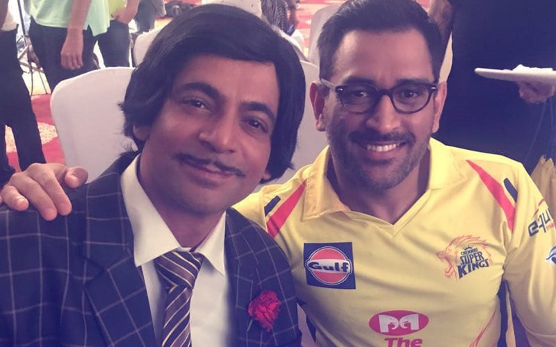 Sunil Grover Shoots With MS Dhoni For The Promo Of His Cricket Show