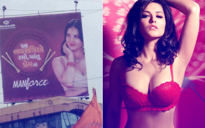 Sunny Leone’s Navratri Themed Condom Ad Causes A Furore In Gujarat
