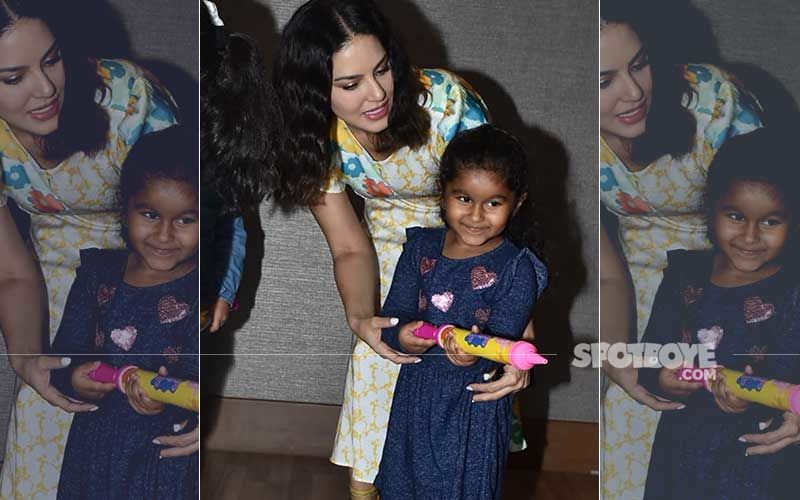 Sunny Leone’s Early Holi Celebration With Baby Girl Nisha; LO Splashes Water With A Pichkaari - Viral Pics