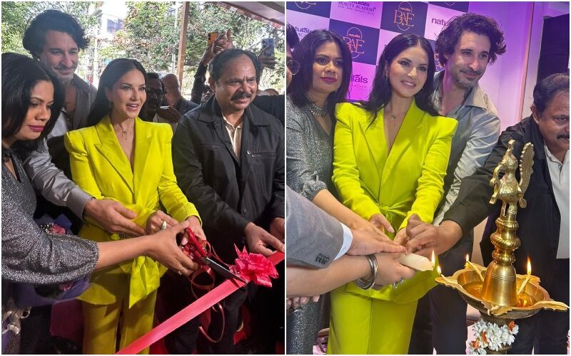 Sunny Leone Launches Her Beauty Brand In Bangalore Along With Hubby Daniel Weber- PICS INSIDE