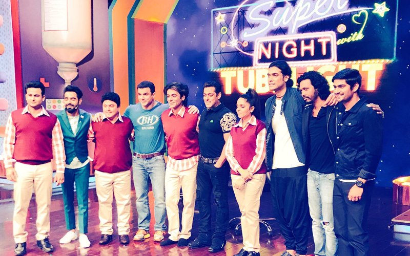 FIRST LOOK: Salman Khan & Sohail Khan Shoot With Sunil Grover & Co. For Super Night With Tubelight