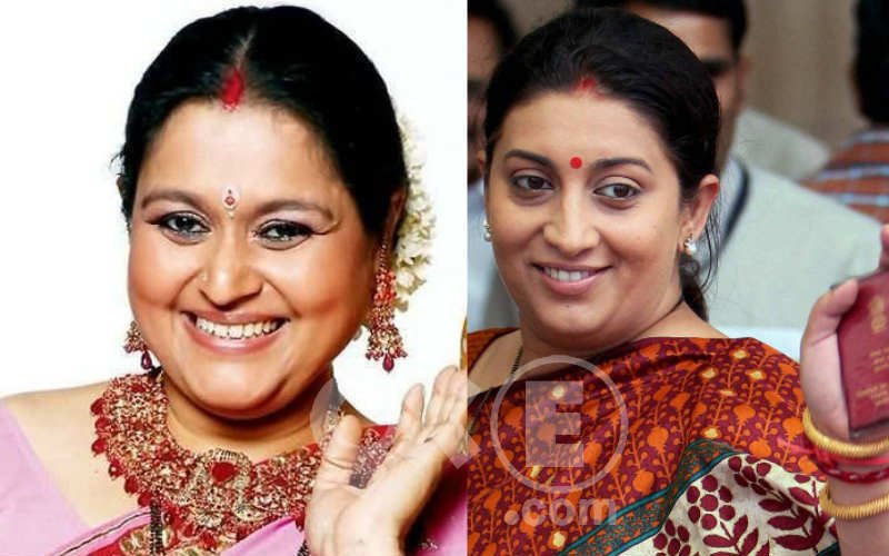 Omg! Supriya Pathak Gets Into Smriti Iraani's Shoes