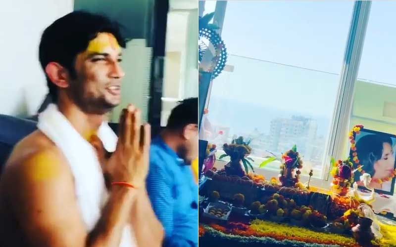 Sushant Singh Rajput Demise: Happy Moments From The Late Actor's 34th Birthday; Sushant And Family Participated In A Pooja At Home - Pics And Videos
