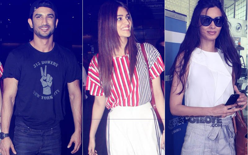 SPOTTED: Sushant Singh Rajput, Kriti Sanon, Diana Penty And Many More At The Airport