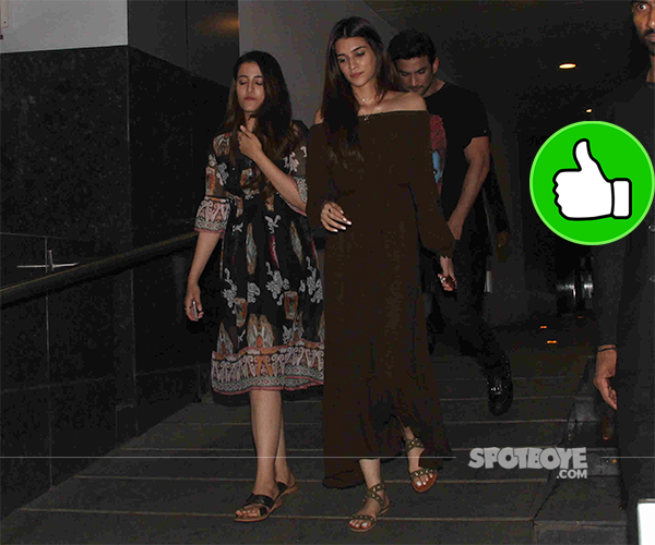 sushant singh rajput kriti sanon snapped post dinner