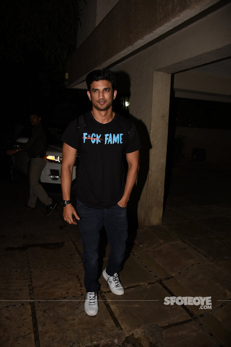 sushant singh rajput snapped at bandra for script reading