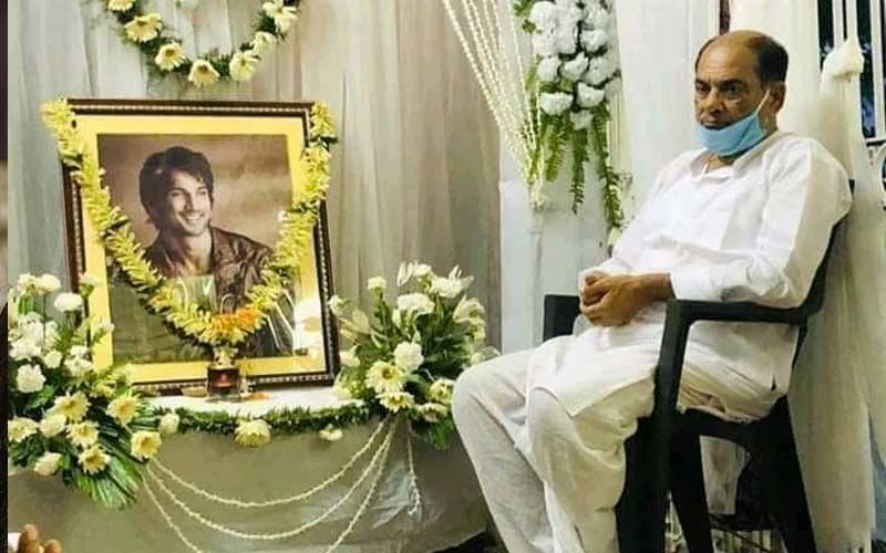 Sushant Singh Rajput Death: Late Actor’s Father Looks Visibly Shattered And Glum Sitting Beside SSR’s Picture At Prayer Meet; It’s Heart-Wrenching