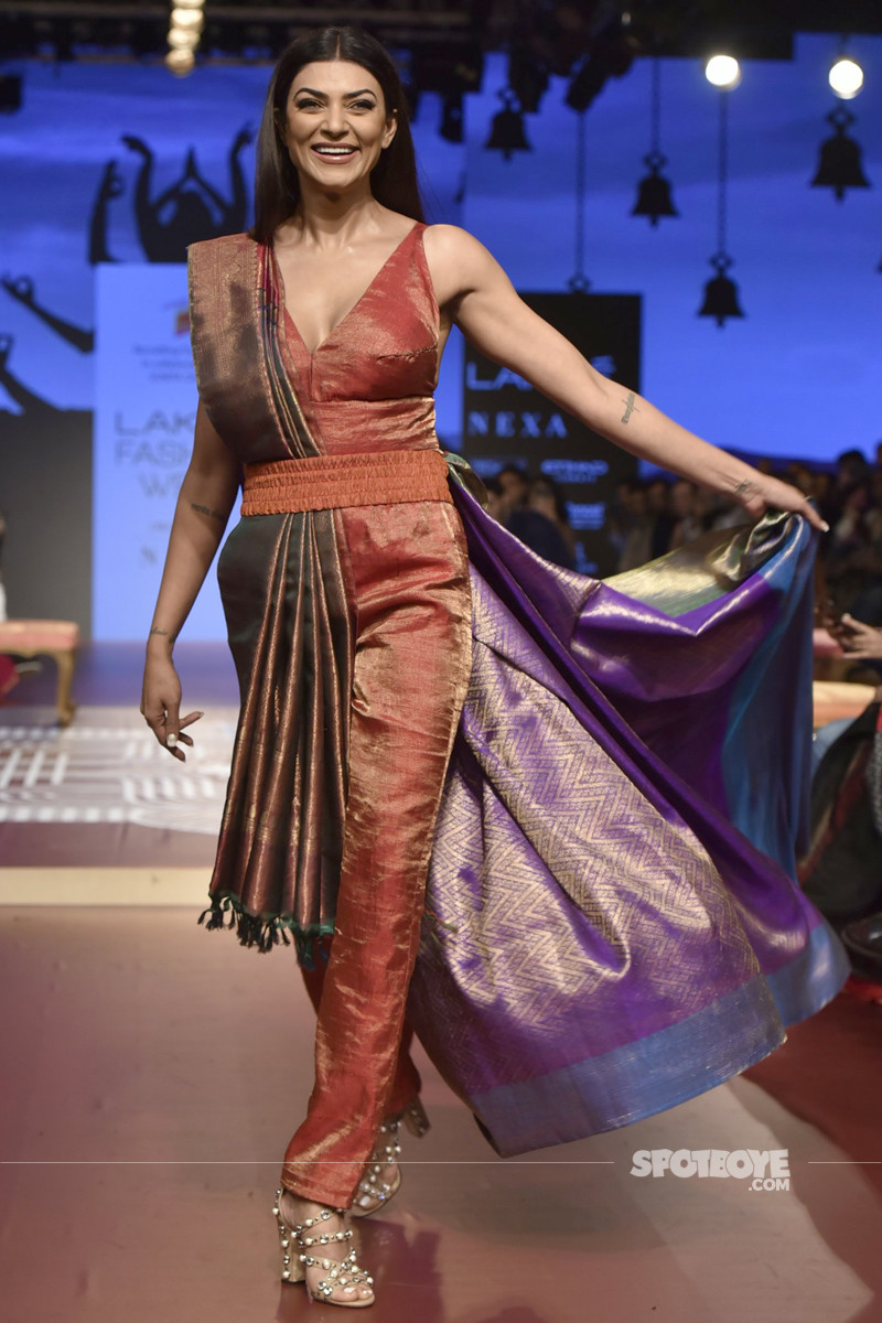 sushmita sen at lakme fashion week 2018