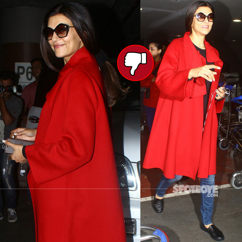 sushmita sen snapped at airport