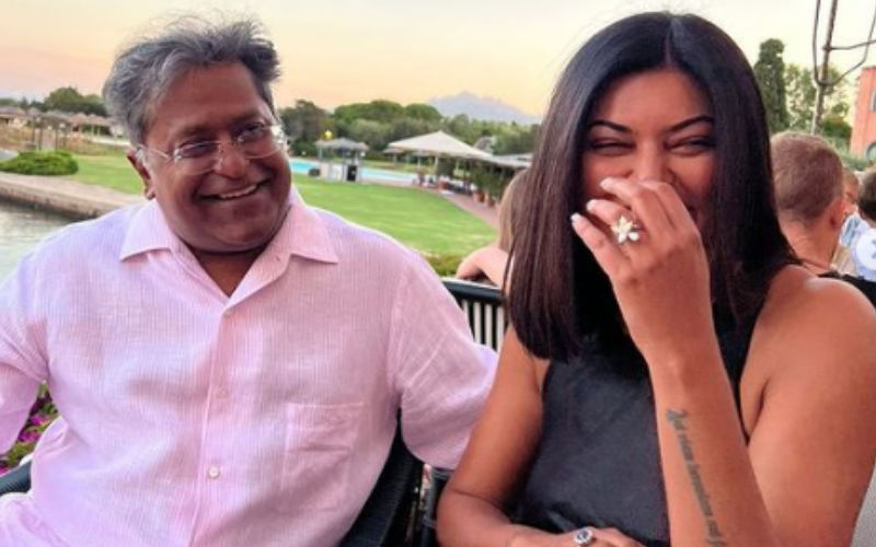 Sushmita Sen Secretly ENGAGED To Lalit Modi? Actress Shows Off A Huge Rock On Her Ring Finger-See PHOTO