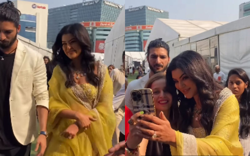 Sushmita Sen Spotted With Ex-Boyfriend Rohman Shawl At Lakme Fashion Week; Model Turns Protective As He Walks By Her Side-See VIDEO