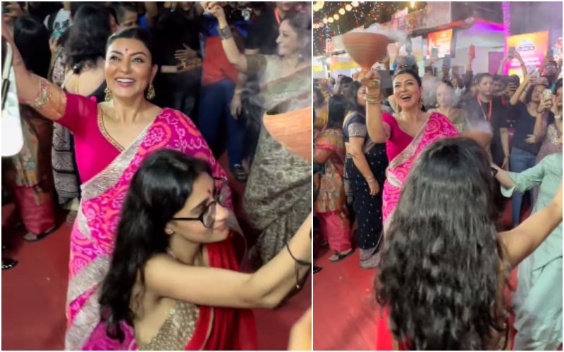 Sushmita Sen Performs Dhunuchi Dance With Daughter Renee, Video Goes VIRAL; Netizens Say, ‘Most Elegant And Cultured Actor’- WATCH