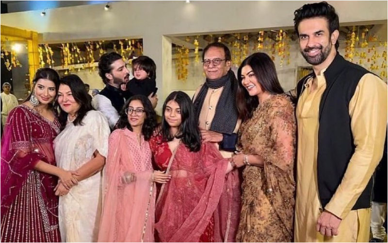 Sushmita Sen TROLLED As She Reunites With Ex BF Rohman Shawl And Rajeev Sen- Charu Asopa For A Wedding; Netizen Says ‘Sab Nautanki Baaz Hai’