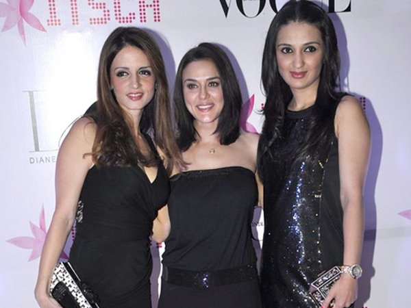 sussane khan with preity zinta