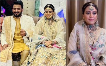 Swara Bhasker's Lehenga Designed By Pakistani Designer Ali Xeeshan; Actress Dons A Beautiful Beige Outfit For Her Wedding Reception With Hubby Fahad Ahmad 