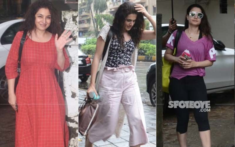 Taapsee Pannu, Ameesha Patel, Tisca Chopra Pamper Themselves At A Salon On A Rainy Day