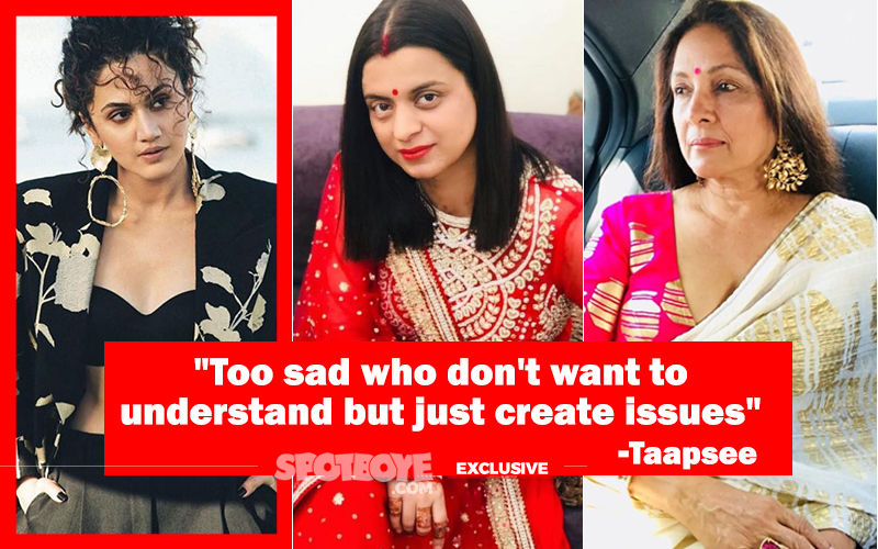 Taapsee Pannu's Piercing Reply On The Saand Ki Aankh Controversy Sparked Off By Rangoli And Neena Gupta- EXCLUSIVE