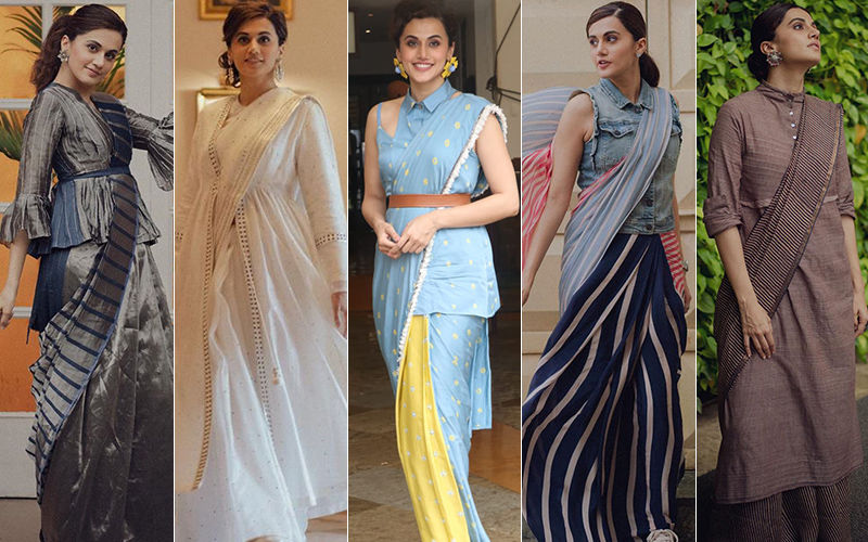 Taapsee Pannu's Saree Style Game: 12 Times Mission Mangal Actress Gave A Twist To Her Unconventional Sarees