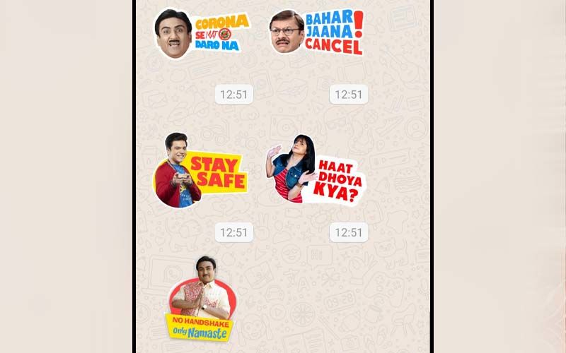 Taarak Mehta Ka Ooltah Chashmah Whatsapp Stickers: Jethaa Lal Says 'Corona Se Mat Daro Na', Popat Lal Says 'Baahar Jaana Cancel'