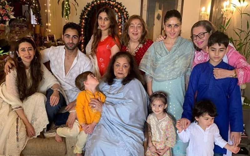 Kareena Kapoor Khan, Karisma Kapoor And The Other Kapoors Celebrate Ganesh Chaturthi; Taimur-Yash-Roohi Steal The Show