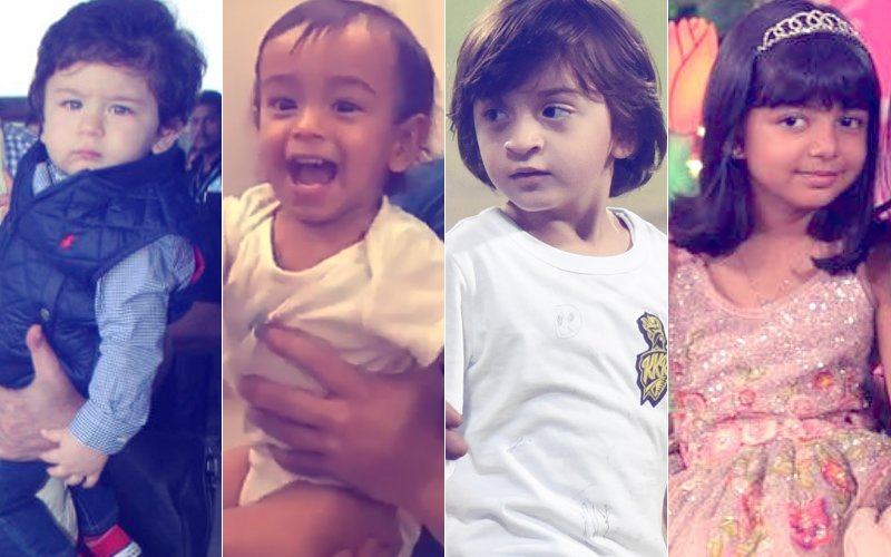 Taimur Snatches Jacqueline’s Phone, Ahil Punches Salman, AbRam Goes Crazy  & Aaradhya Dances Like A Star...CUTE Baby Moments From 2017