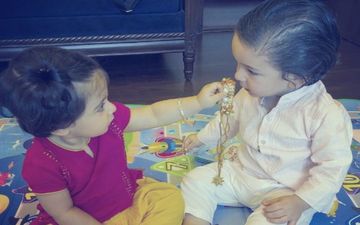 RAKSHA BANDHAN 2018: इस तरह तैमूर और इनाया ने मनाया रक्षा बंधन का त्योहार