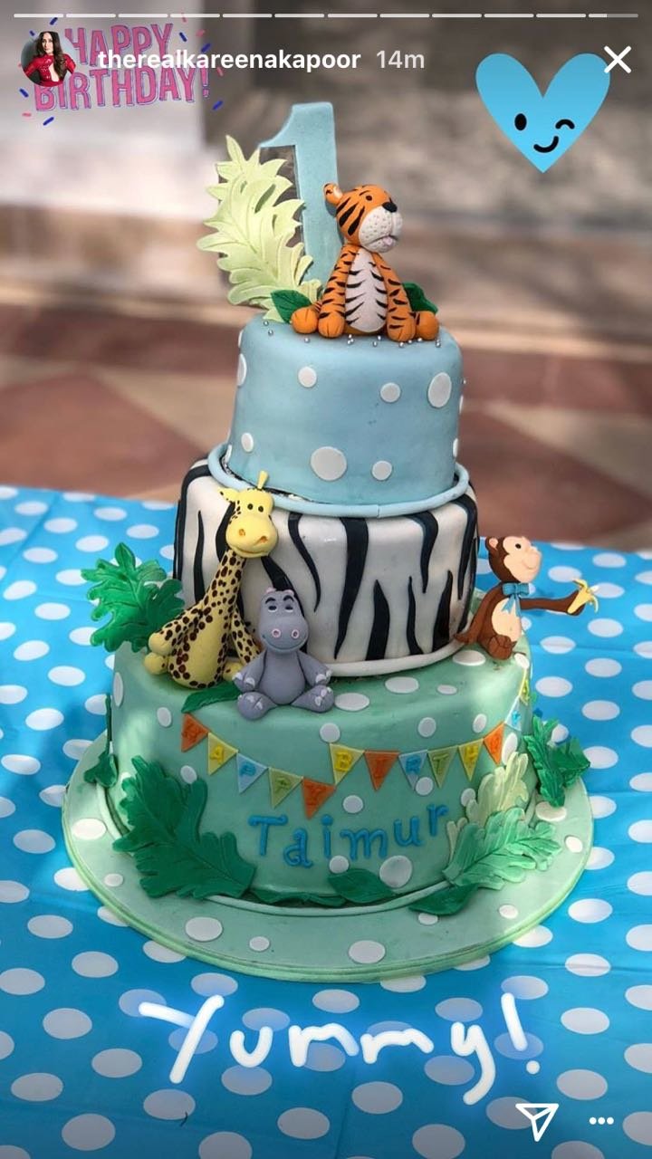 taimur birthday cake