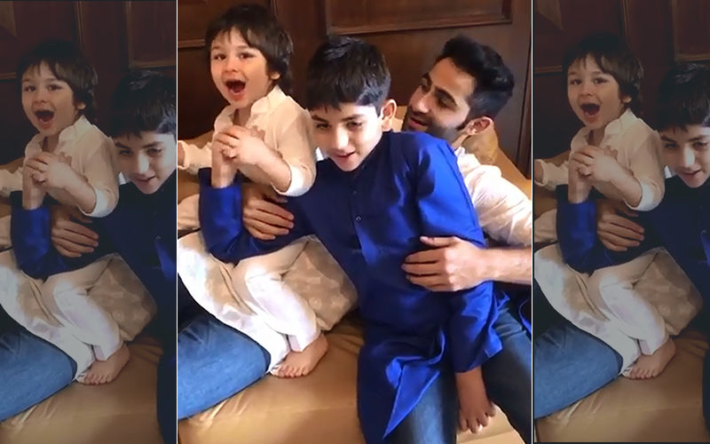Taimur Ali Khan Chanting 'Mangal Murti Morya' With Joy Is The Most Adorable Video You Will See On The Internet Today